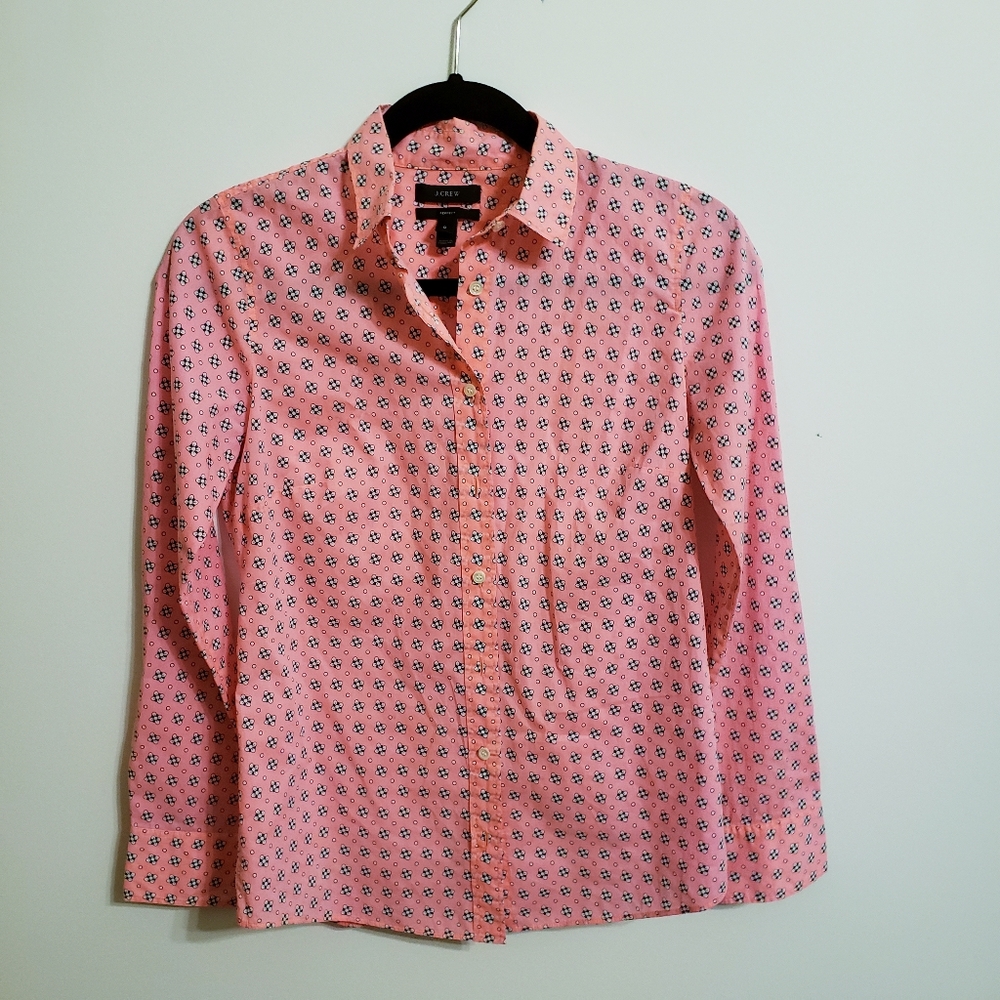 J Crew Pink Cotton Shirt...0